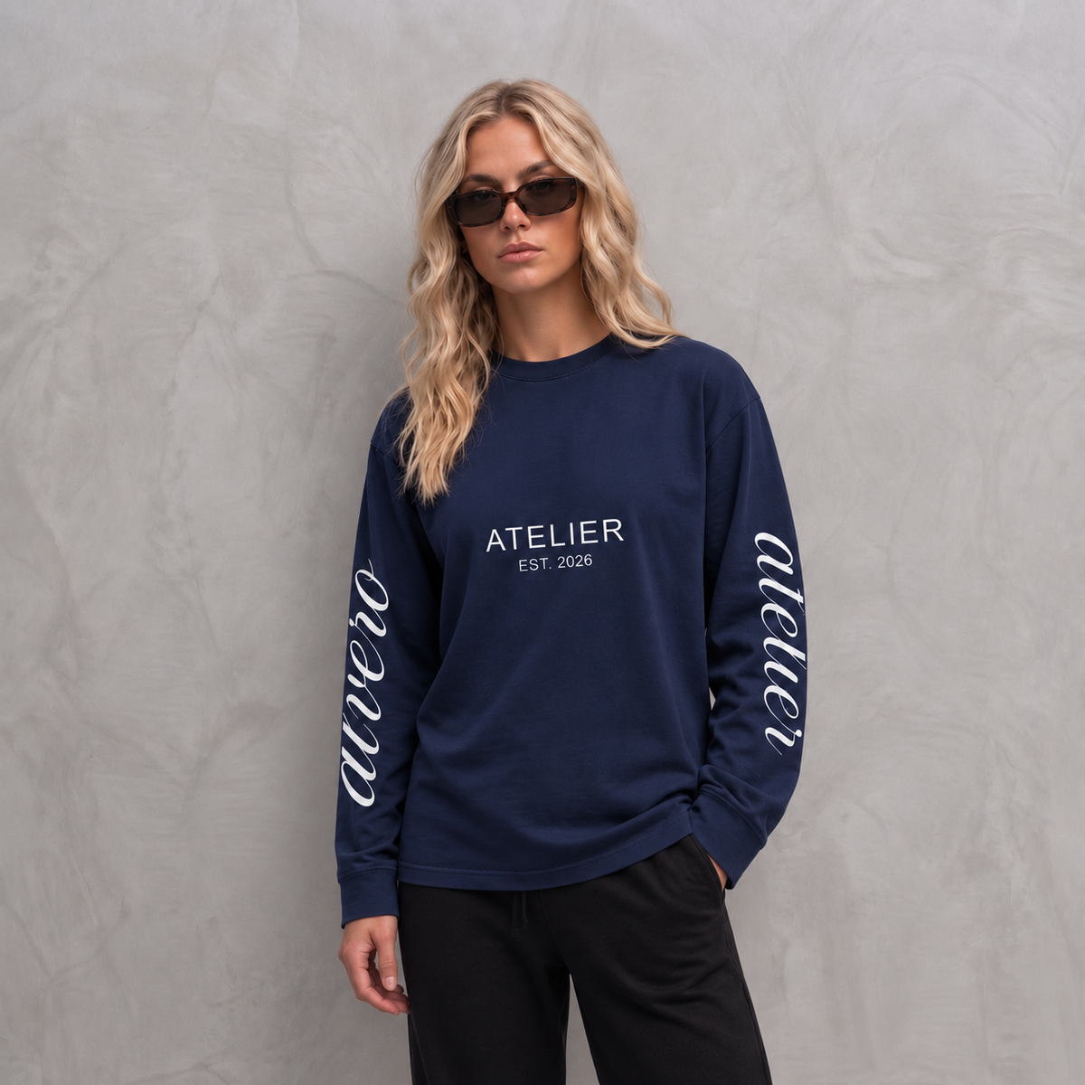 9030 LONGSLEEVE DUNKELBLAU