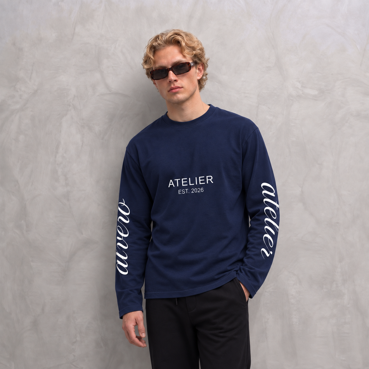 9030 LONGSLEEVE DUNKELBLAU