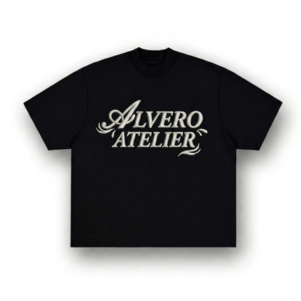 3034 T-SHIRT ZWART/WIT