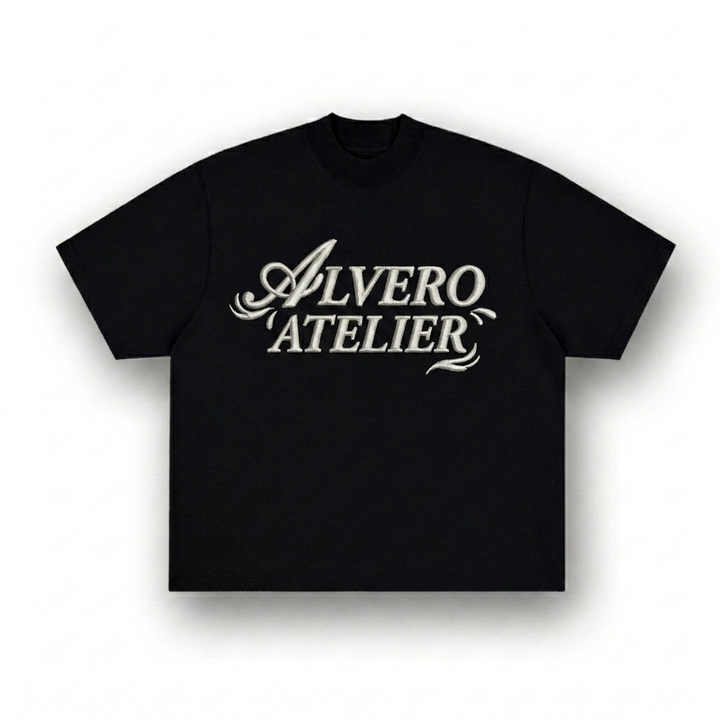 3034 T-SHIRT ZWART/WIT