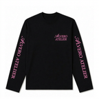 3032- LONGSLEEVE ZWART/ROZE
