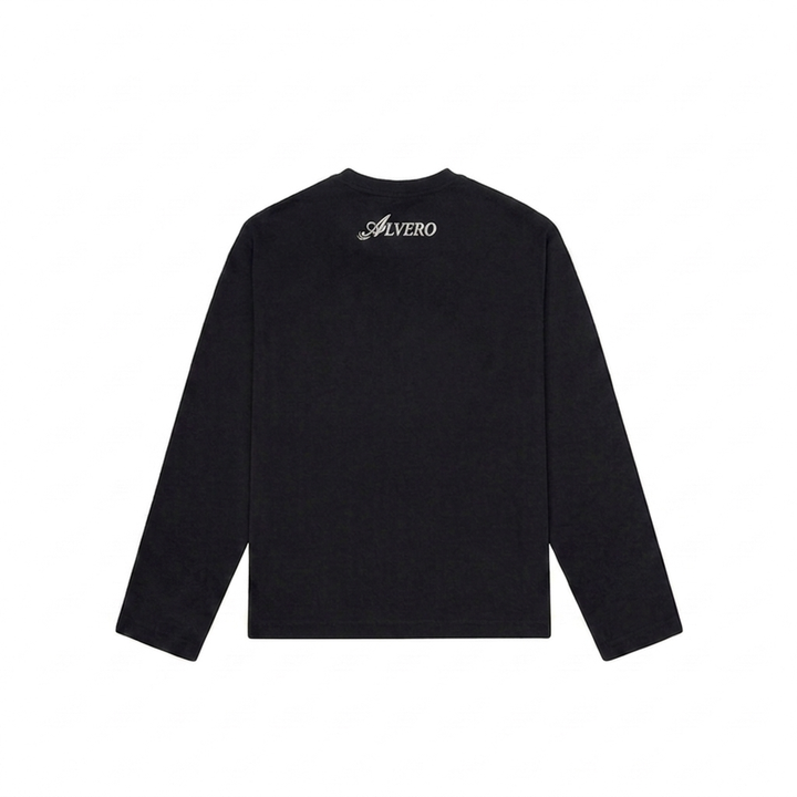 3030 LONGSLEEVE ZWART/WIT