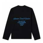 3031- LONGSLEEVE ZWART/BLAUW