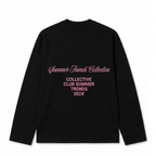 3032- LONGSLEEVE ZWART/ROZE
