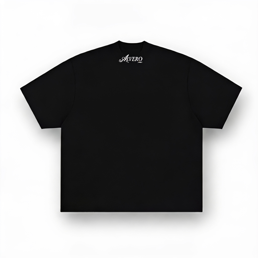 3034 T-SHIRT ZWART/WIT