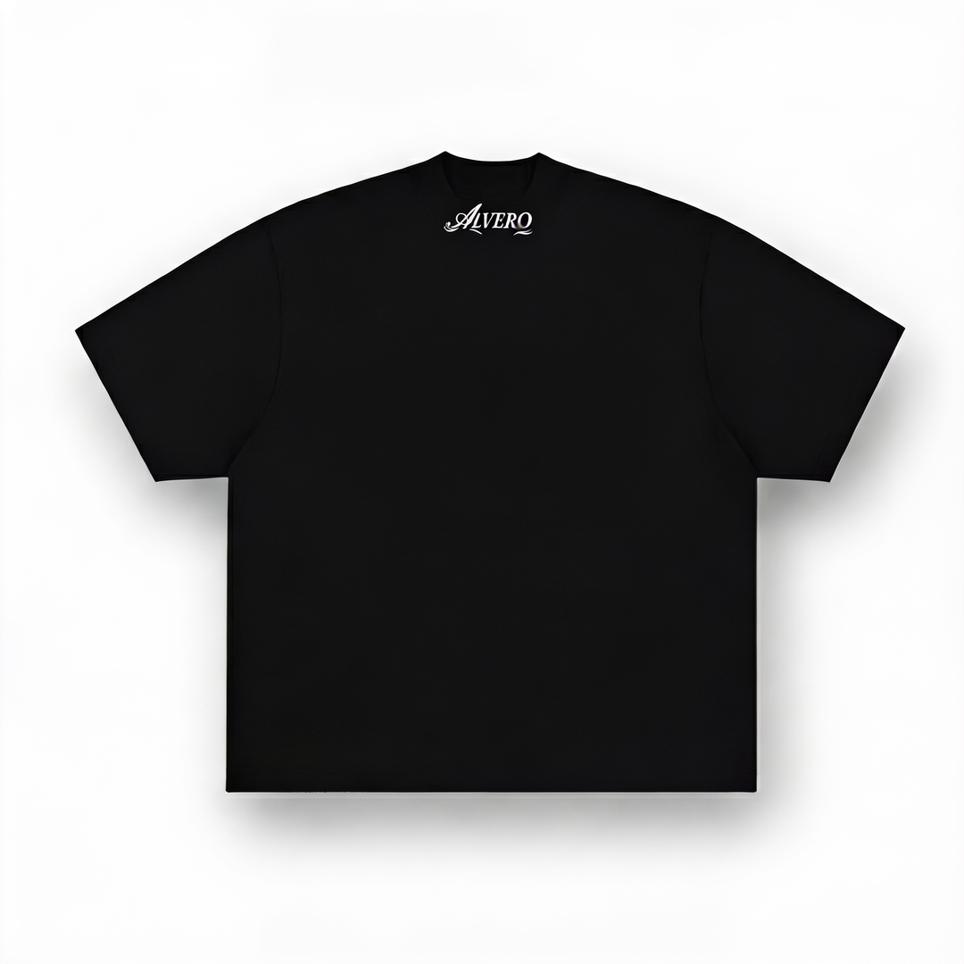 3034 T-SHIRT ZWART/WIT