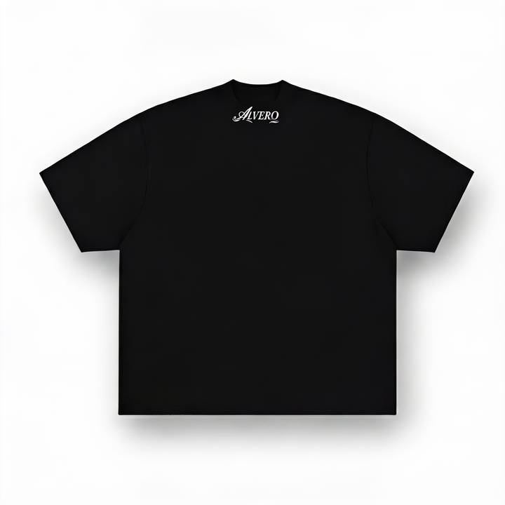 3034 T-SHIRT ZWART/WIT