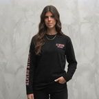 4026 LONGSLEEVE - ZWART/ROZE