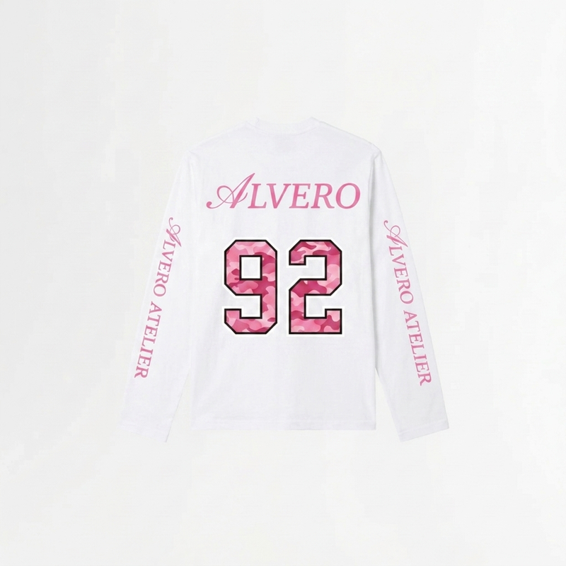 6002 LONGSLEEVE - WIT/ROZE