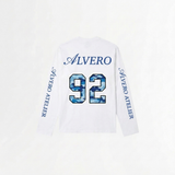6004 LONGSLEEVE - WIT/BLAUW