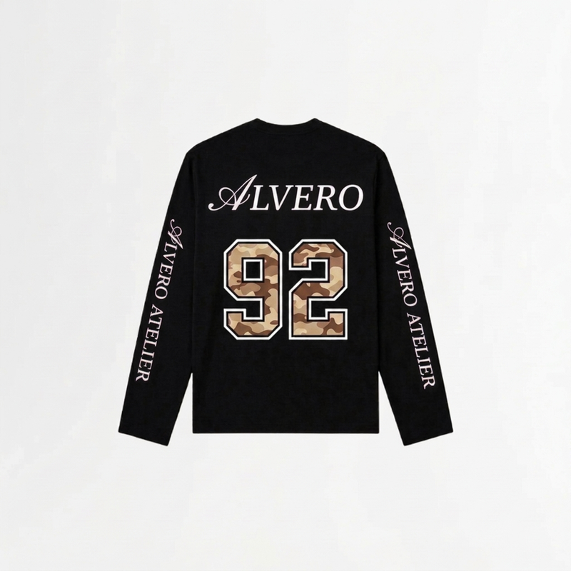 6005 LONGSLEEVE- ZWART/BRUIN