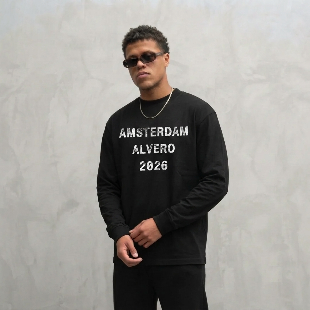 8024 LONGSLEEVE ZWART/WIT