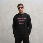 8025 LONGSLEEVE ZWART/ROZE