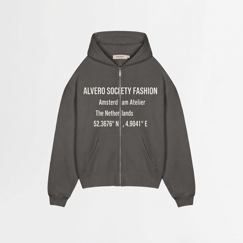 9003 ZIPPER DONKERGRIJS