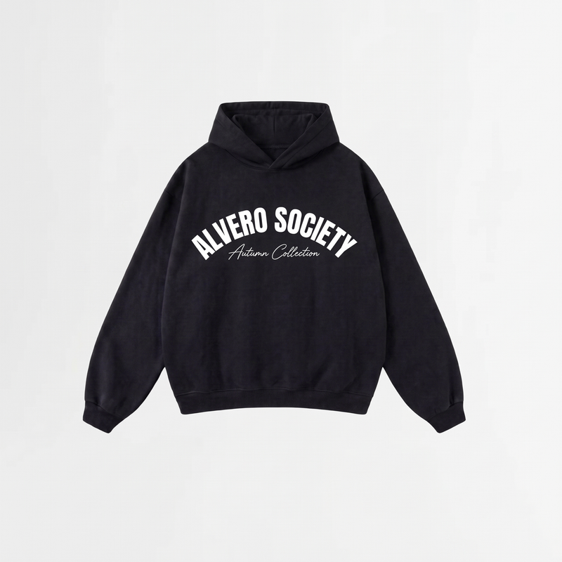 8097 HOODIE ZWART/WIT