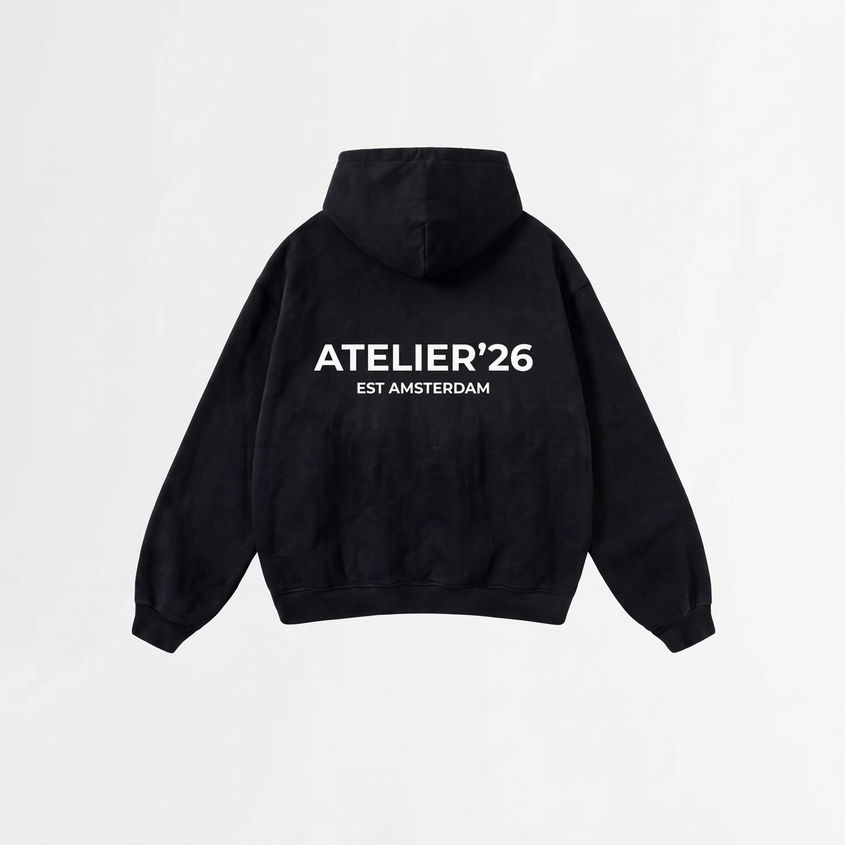 5061 HOODIE ZWART/WIT