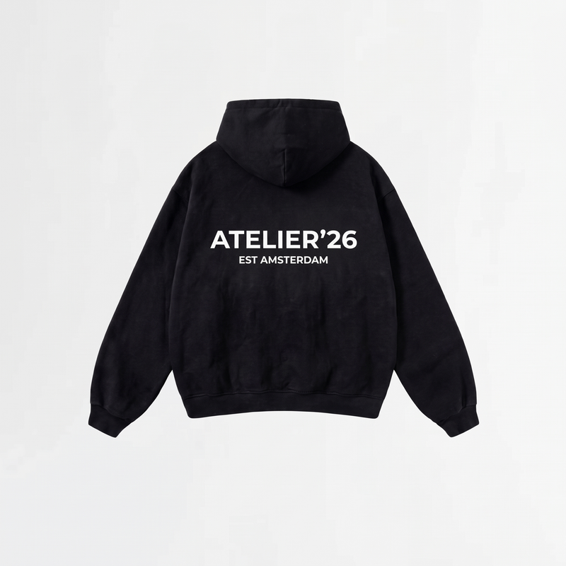 5061 HOODIE ZWART/WIT
