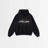 6080 HOODIE ZWART/LEGERGROEN