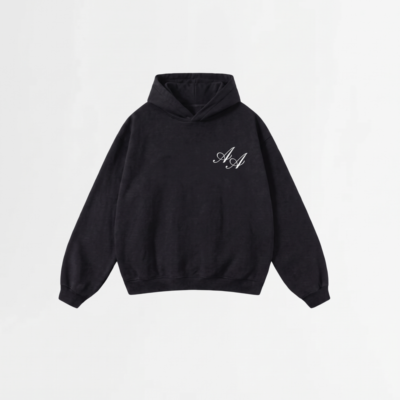 6070 HOODIE ZWART/WIT