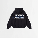 5066 HOODIE ZWART/BLAUW