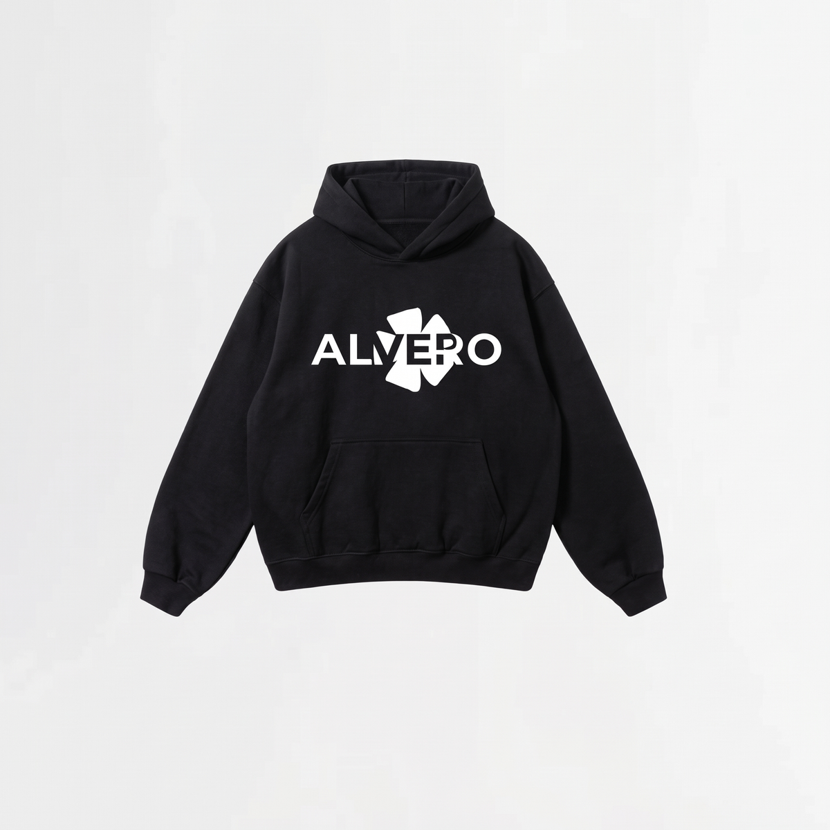 5061 HOODIE ZWART/WIT