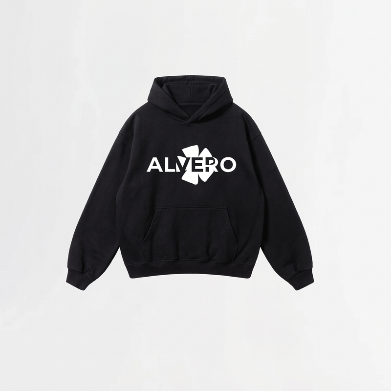 5061 HOODIE ZWART/WIT