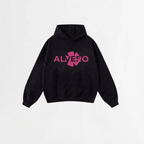 5060 HOODIE ZWART/ROZE