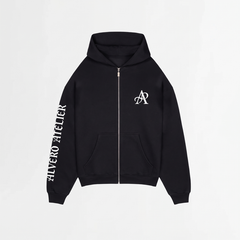 8002 ZIPPER ZWART/WIT