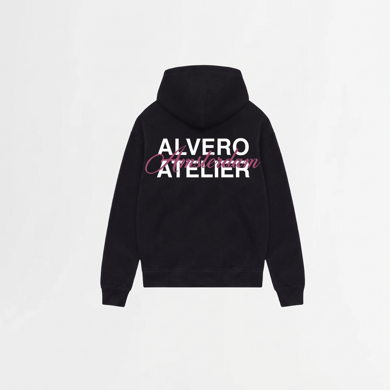 7009 ZIPPER ZWART/ROZE
