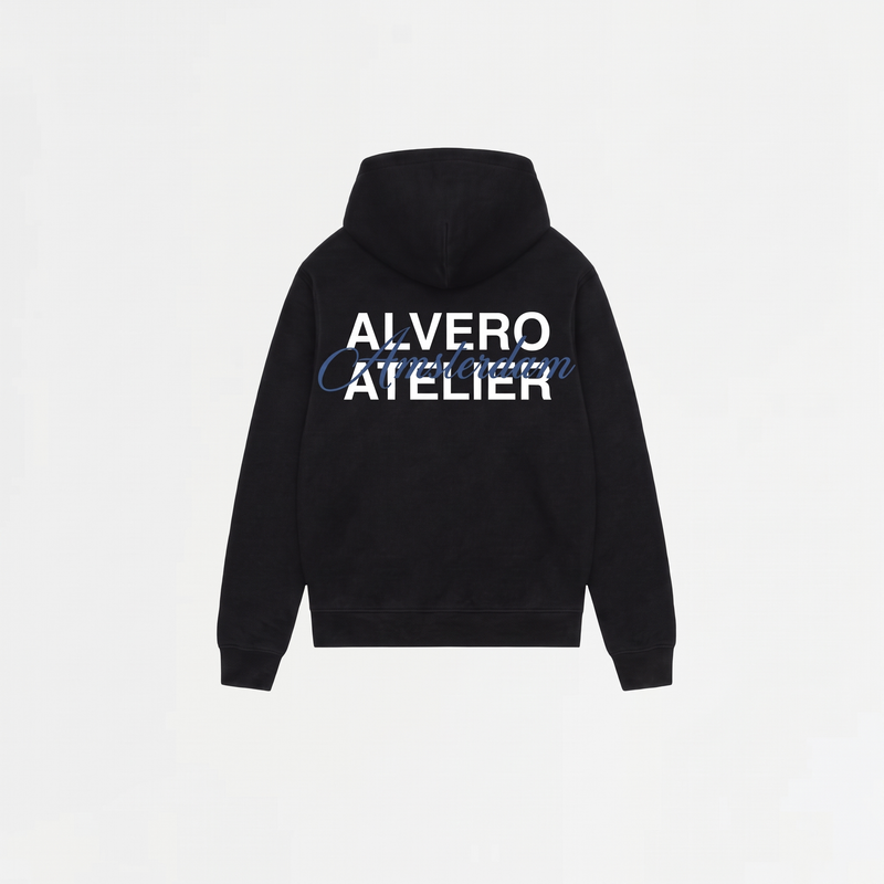 7008 ZIPPER ZWART/BLAUW