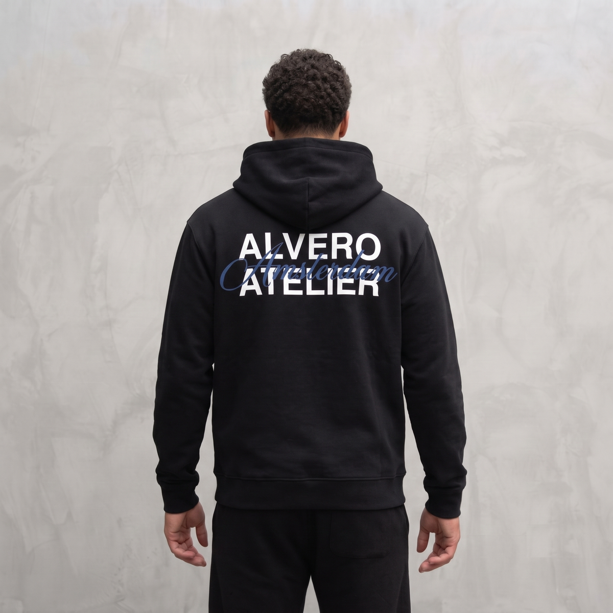 7008 ZIPPER ZWART/BLAUW