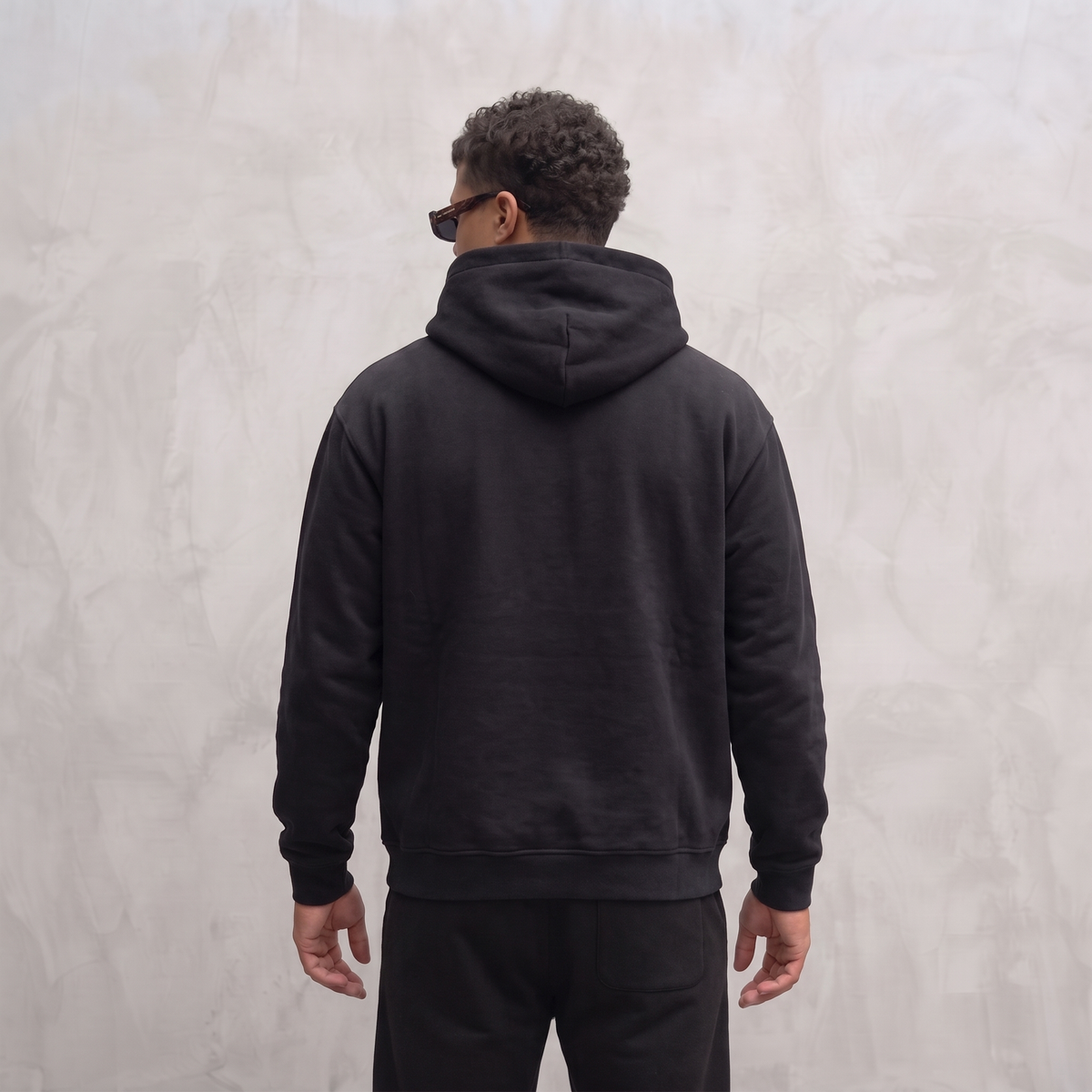 8098 HOODIE ZWART/ROZE