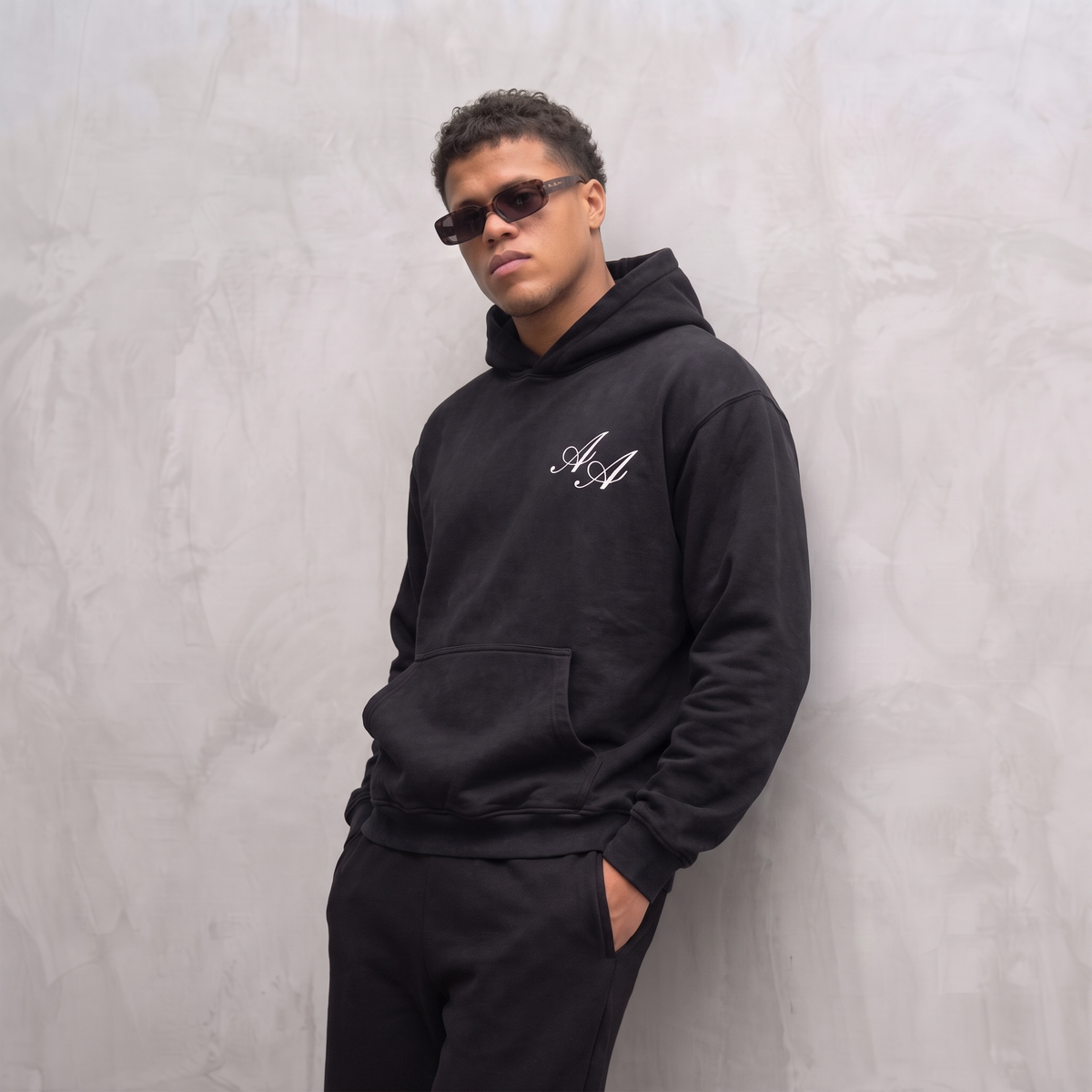 6070 HOODIE ZWART/WIT
