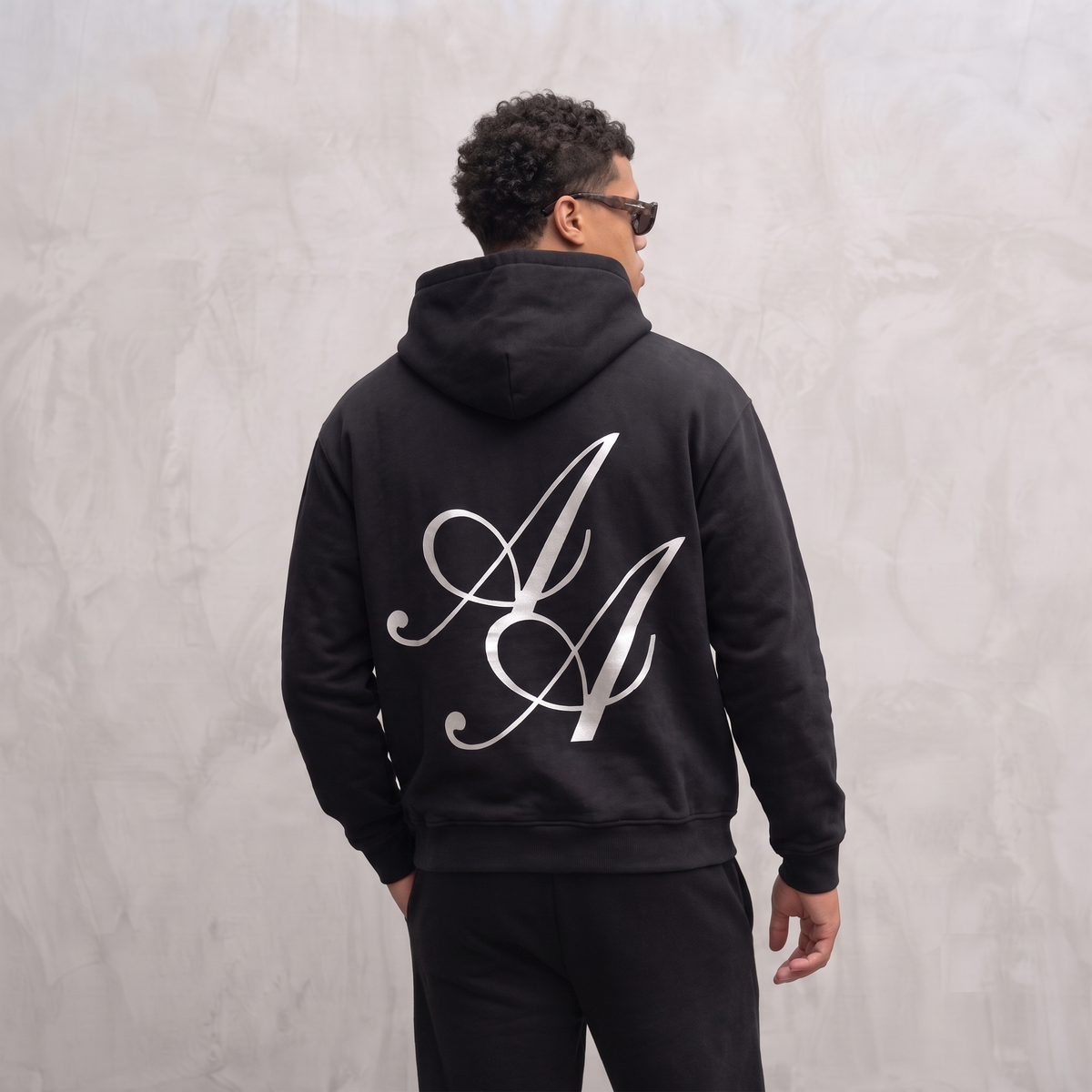 6070 HOODIE ZWART/WIT