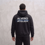 5066 HOODIE ZWART/BLAUW