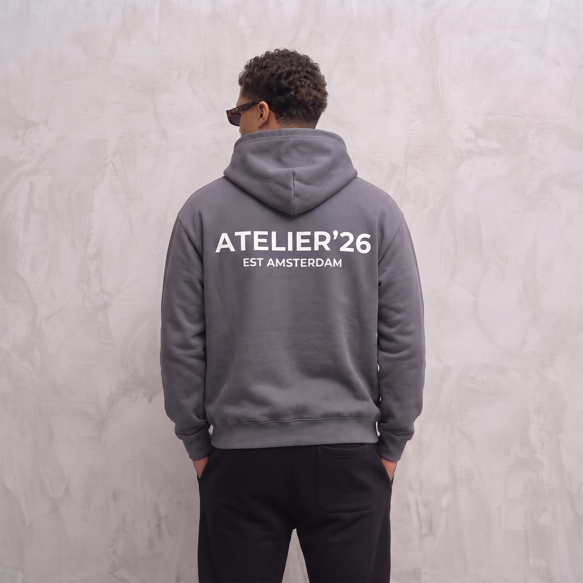5064 HOODIE DONKERGRIJS