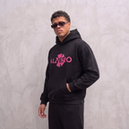 5060 HOODIE ZWART/ROZE