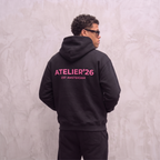 5060 HOODIE ZWART/ROZE