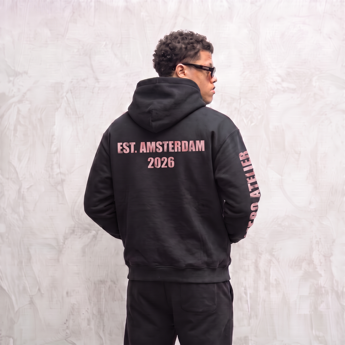 5001 ZIPPER ZWART/ROZE