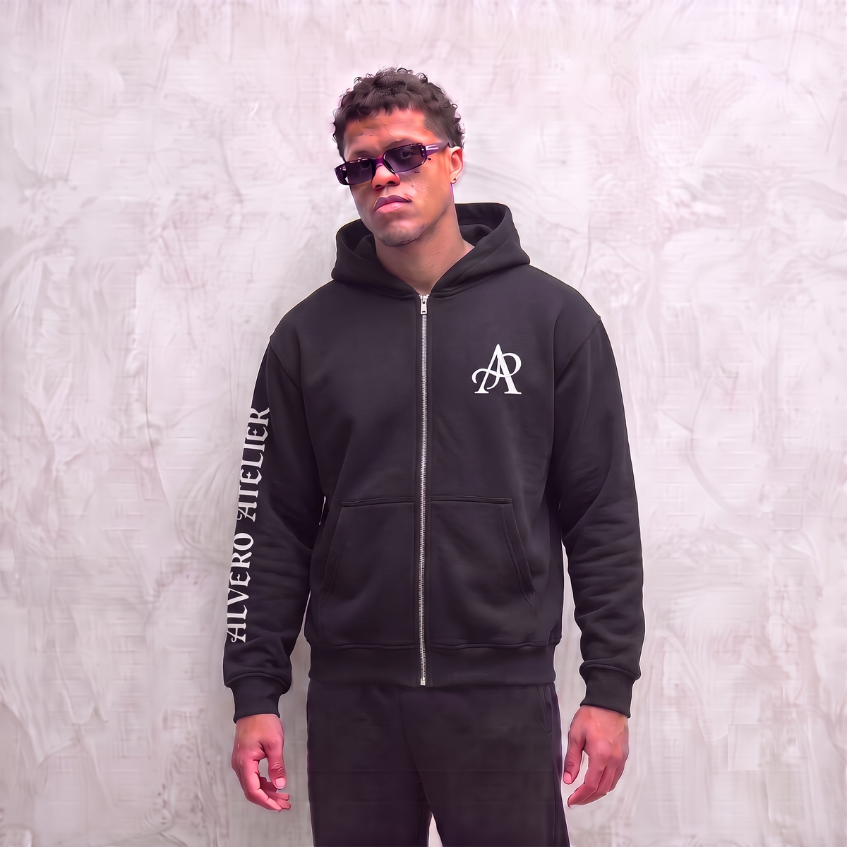 8002 ZIPPER ZWART/WIT