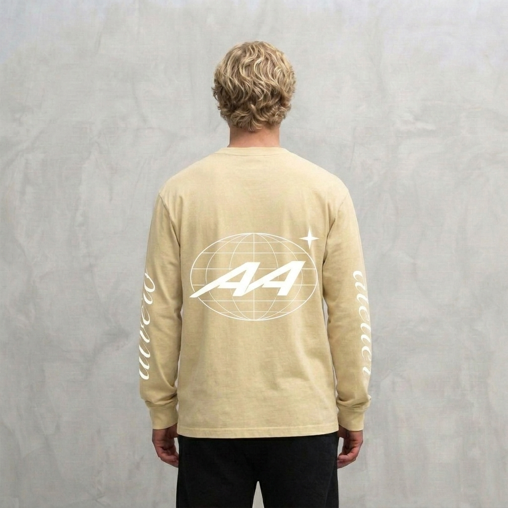 9033 LONGSLEEVE LICHTGEEL