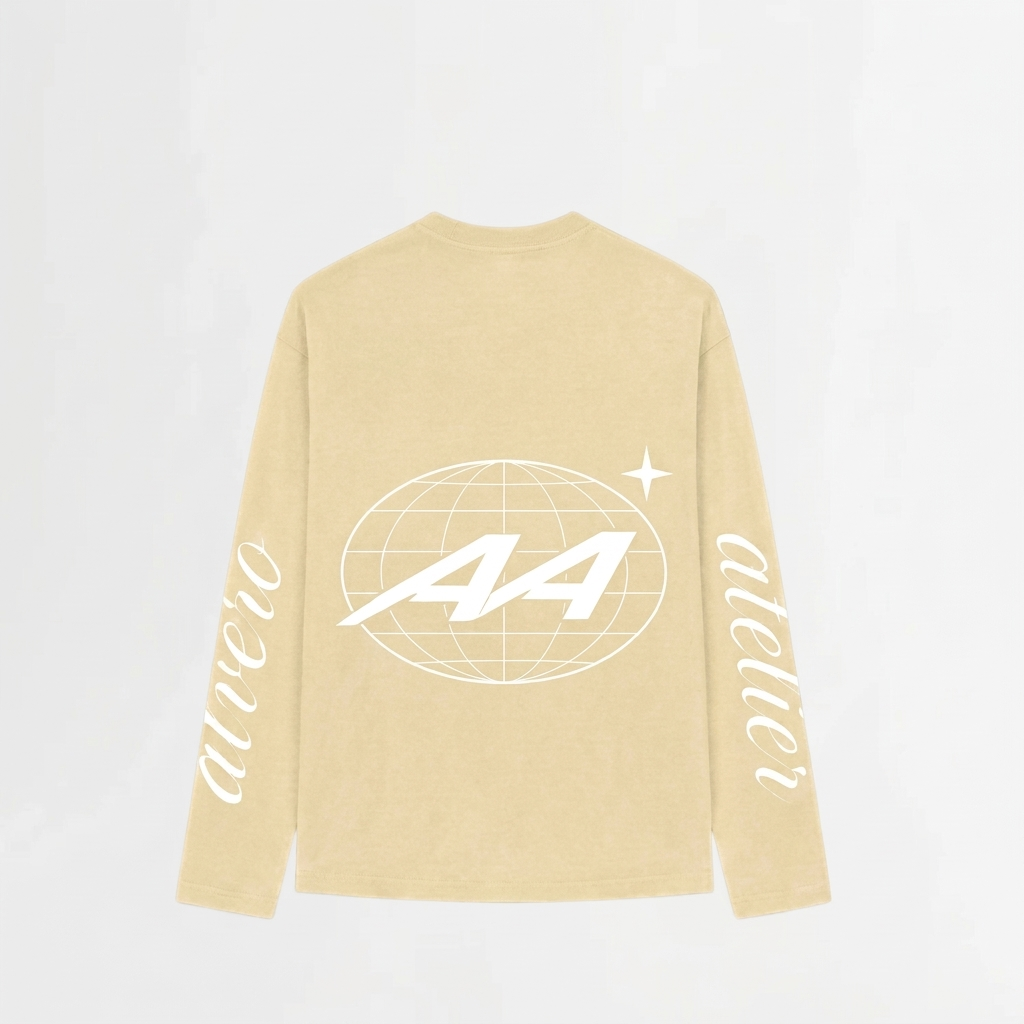9033 LONGSLEEVE LICHTGEEL