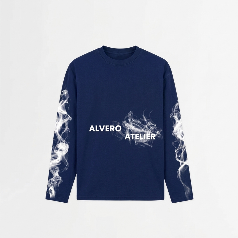 9032 LONGSLEEVE DONKERBLAUW