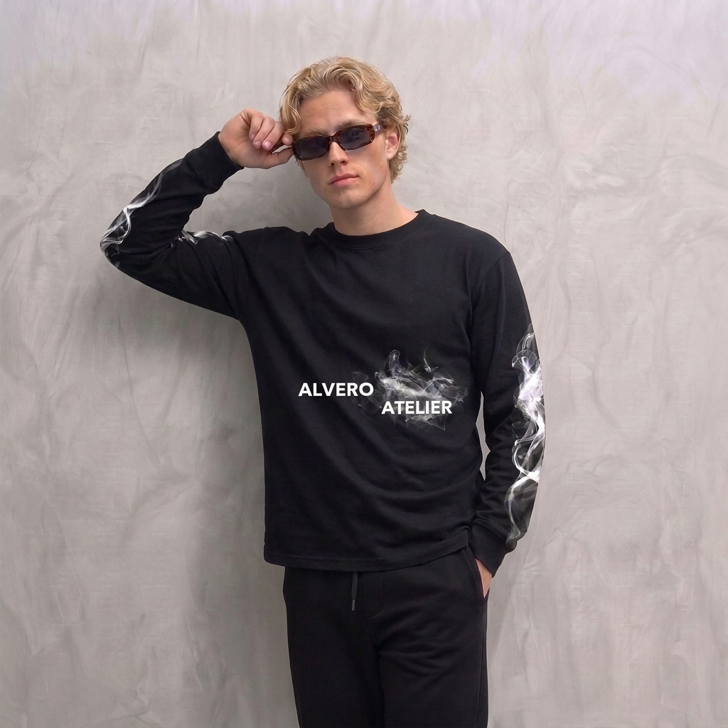 9042 LONGSLEEVE SCHWARZ