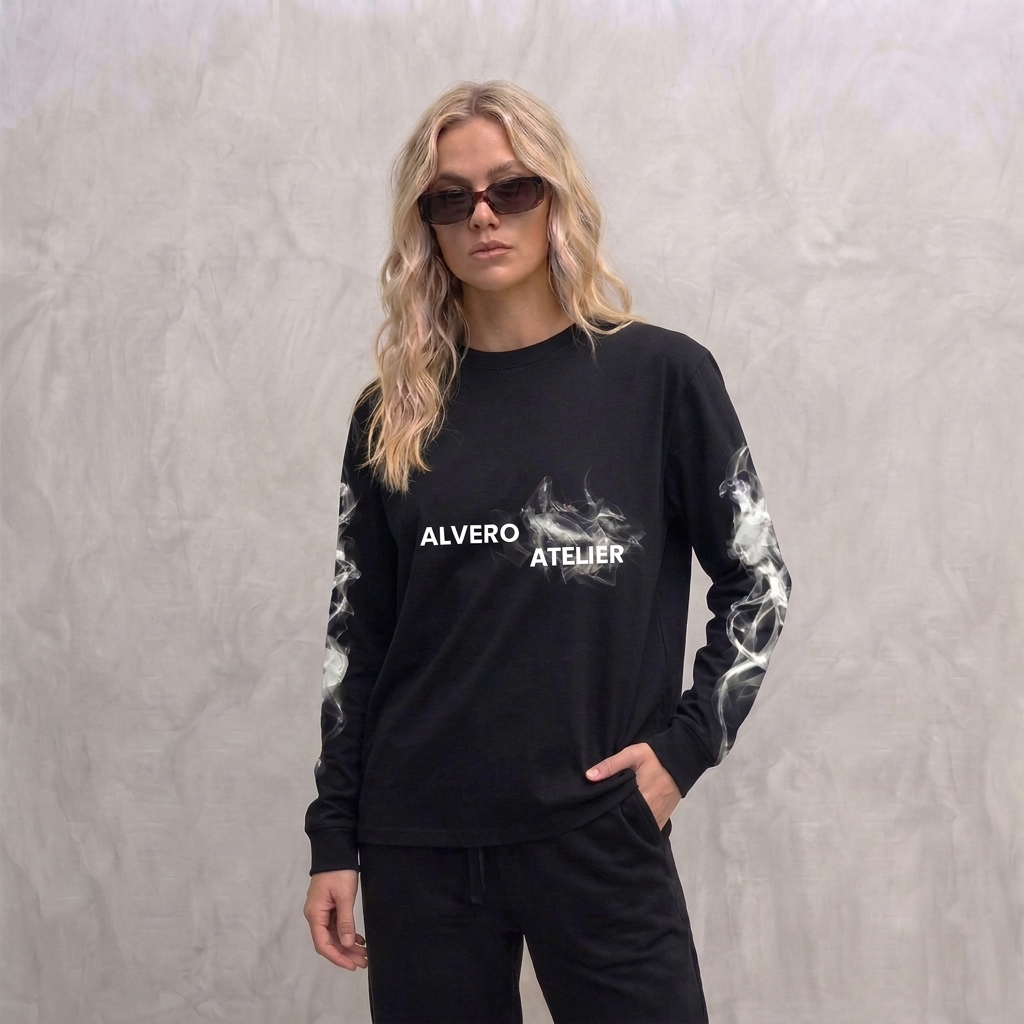 9042 LONGSLEEVE SCHWARZ