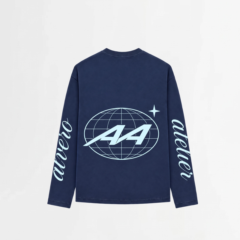 7036 LONGSLEEVE DONKERBLAUW